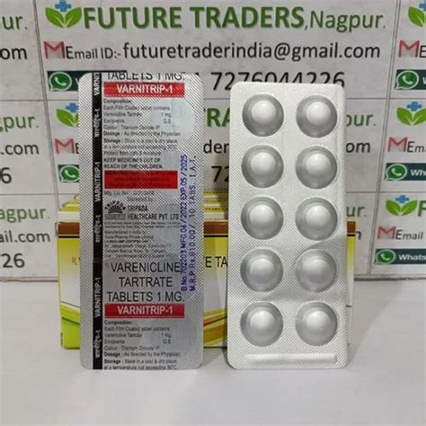 Virnitrip Varenicline Tartrate Tablets Mg At Rs Strip