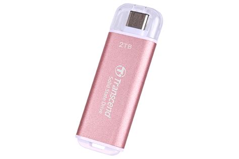 Transcend 2TB USB External SSD USB 10Gbps Type C Pink Flash Drive