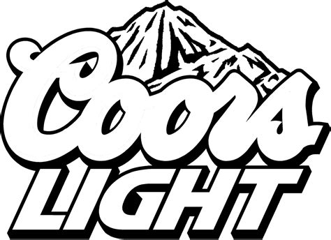 Coors Light Logo Black And White