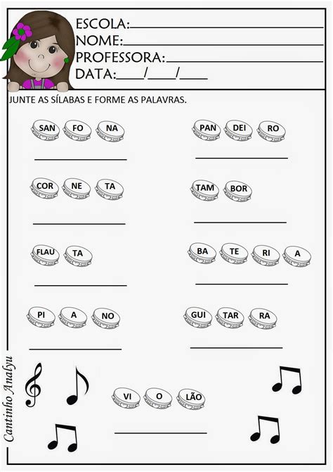 Cantinho Analyu Atividade Sequenciada M Sica A Loja Do Mestre Andr