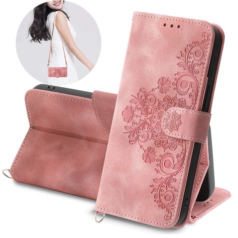 Crossbody Caso Carteira De Couro Para O Iphone Pro Max Se