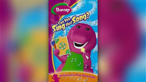 Barney Can You Sing That Song Vhs Youtube