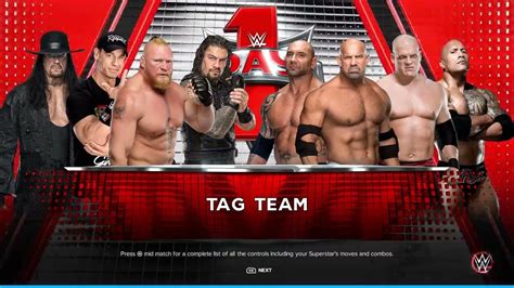 Brock Lesnar John Cena Roman Reigns And Undertaker Vs Goldberg Batista