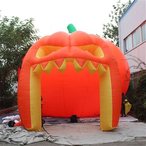 2020 4m High Advertising Inflatables Arch Inflatable Pumpkin Arch With Led Light For Halloween