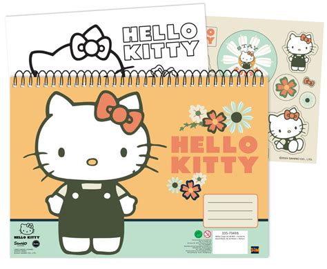 HELLO KITTY - Cahier de Dessin 40p. + Stickers : ShopForGeek.com ...