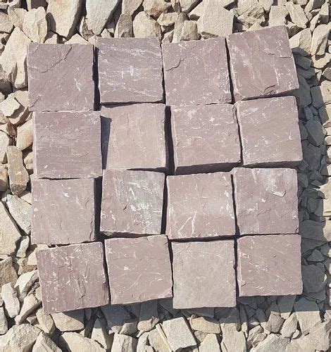 Cobble Stone Red Mandana Sandstone Cobbles Exporter From Bhilwara