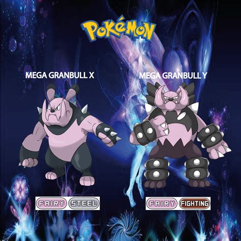 Pokemon (8 Generation) Mega Granbull X & Mega Granbull Y - Pokémon ...