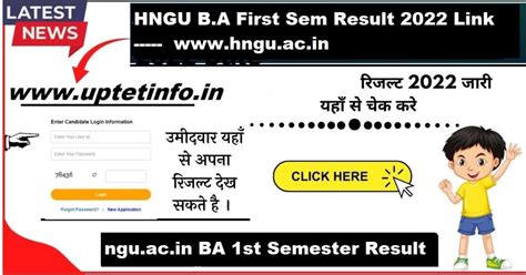 Hngu Ac In HNGU B A 1st Sem Result 2022 Ngu Ac In Semester First