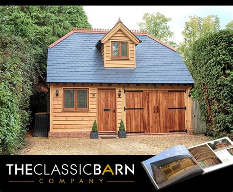 Two Bay Oak Garage With Accommodation By The Classic Barn Company