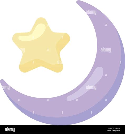 Crescent Moon And Star Stock Vector Image Art Alamy