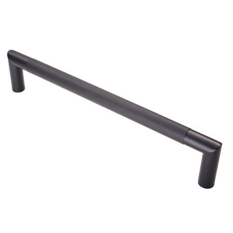 Eurospec Swp Mb Mitred Knurled Pull Handle Mm C C Matt Black