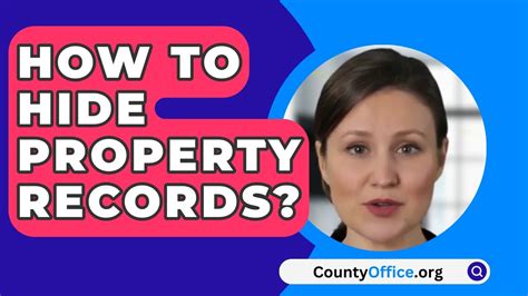 How To Hide Property Records Countyoffice Org Youtube