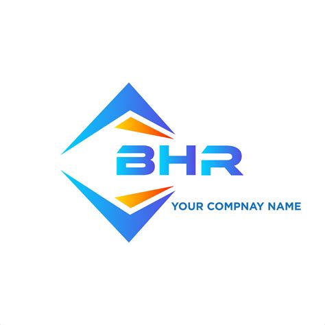 Bhr Abstract Technology Logo Design On White Background Bhr Creative