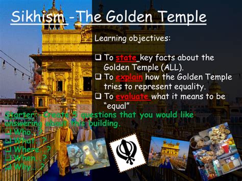 Sikhism - The Golden Temple | Teaching Resources