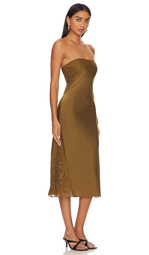 House Of Harlow 1960 X Revolve Francisca Midi Dress In Olive Modesens