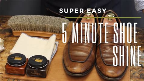 Super Easy 5 MINUTE Shoe Shine YouTube