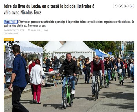 Foire Du Livre Au Locle Balades V Lo Cyclolitt Rature