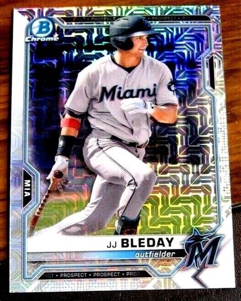 Bowman Chrome Prospect Bcp Jj Bleday Marlins Mojo Refractor