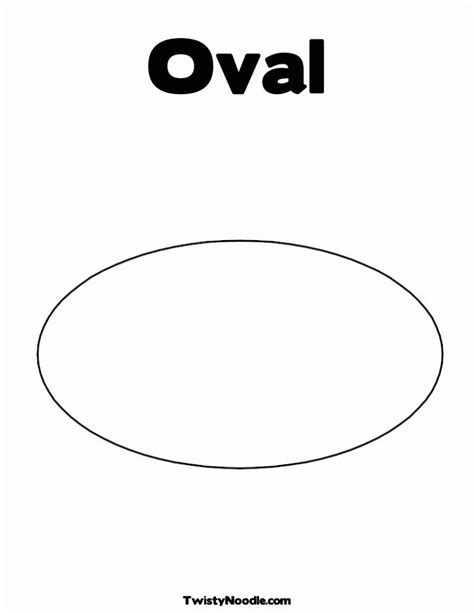 Printable Oval Shape Coloring Home