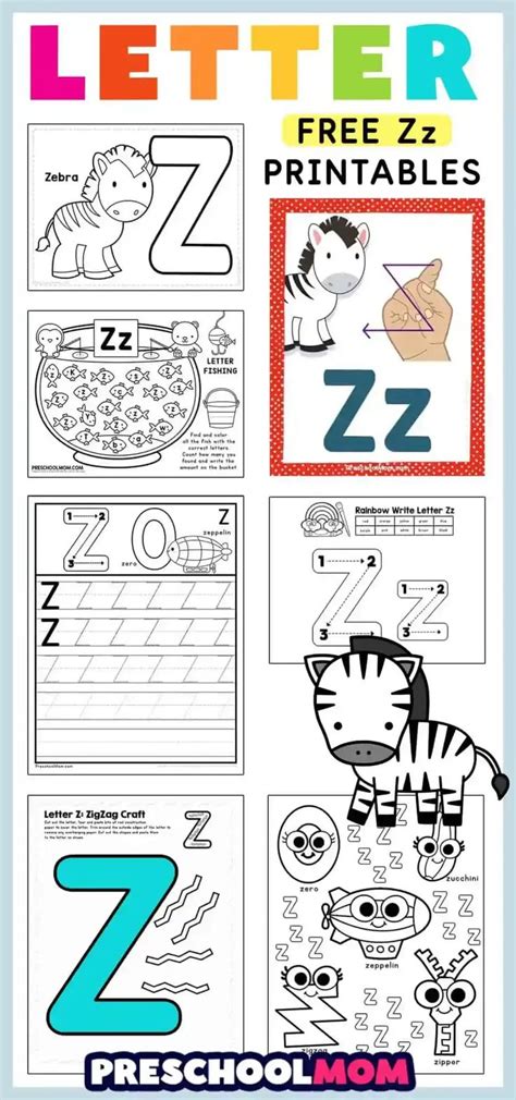 Letter Z Preschool Printables Letter Z Preschool Letters Letter Z