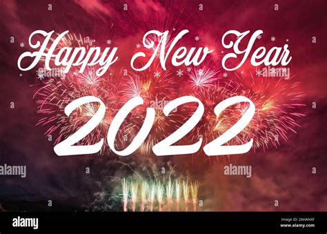 Happy new year 2022 with fireworks background. Celebration New Year ...