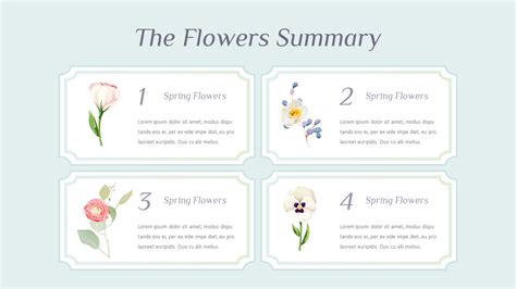 Spring Flowers Design Best Google Slides