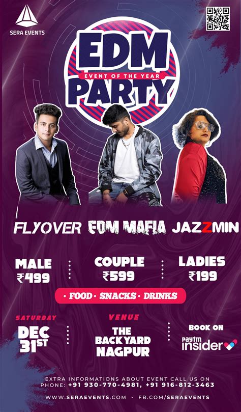 Sera Events Edm Party Nagpur Edm Mafia Flyover Jazzmin Nye