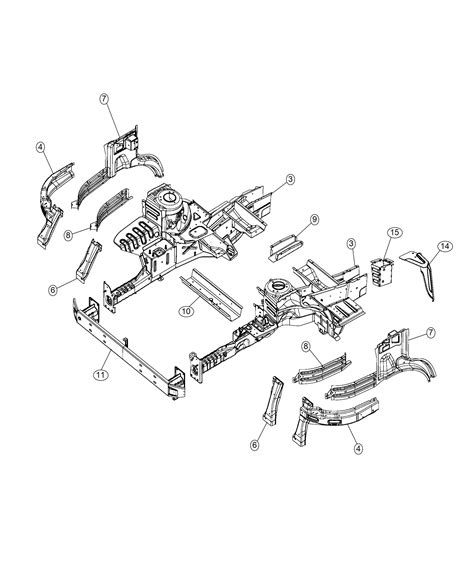 Ram Promaster Reinforcement Rail Front Left Mopar Aa