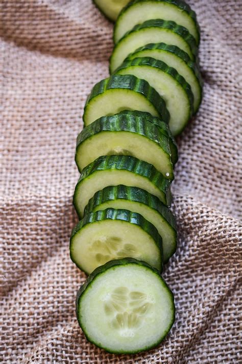 Sliced Cucumbers Food Photography Cucumber Slices Green Fresh