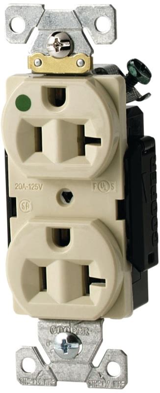 Eaton Wiring Devices AH8300V Duplex Receptacle 2 Pole 20 A 125 V