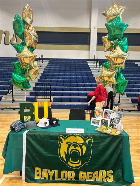 Baylor Baseball National Signing Day Table Signing Table Decor