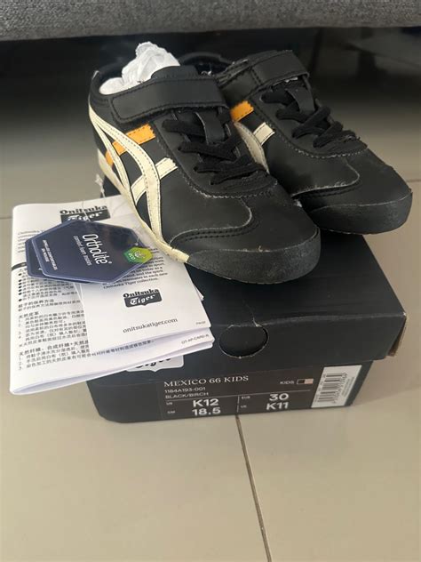 Sepatu Anak Onitsuka Tiger Mexico 66 Black Size 30 Bayi Anak Baju