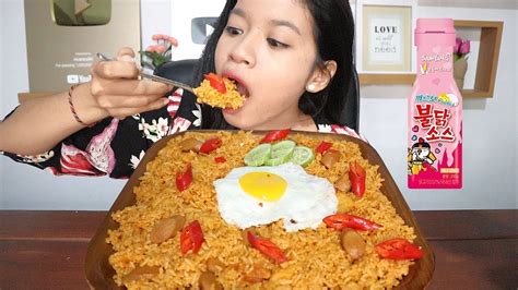 Mukbang Nasi Goreng Samyang Carbonara Youtube