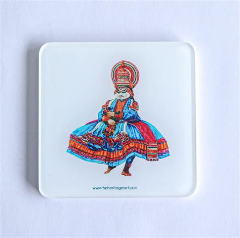 Stone Chariot Hampi Acrylic Coaster The Heritage Art
