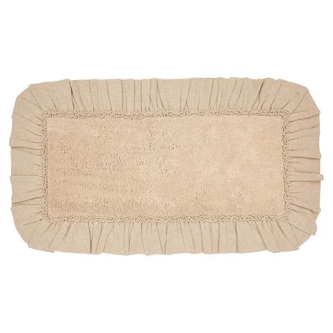 Vhc Brands Burlap In X In Vintage Tan Bathmat The Home