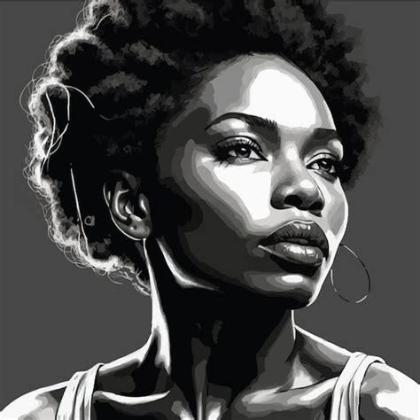 Confident African Woman Premium Ai Generated Vector