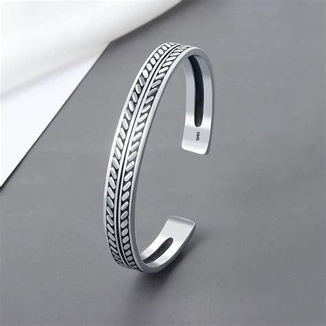 Buy Yellow Chimes Silver Toned Stainless Steel Designer Kada Bangle