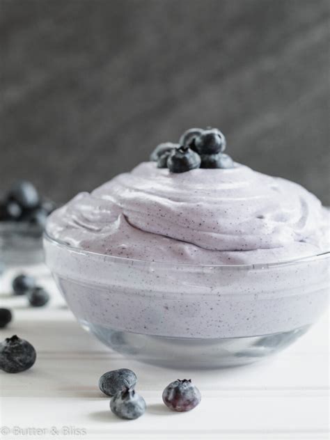 Blueberry Whipped Coconut Cream - Butter and Bliss