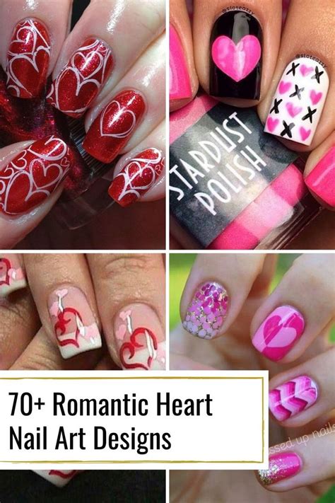 70 Romantic Nail Art Designs For Valentines Day Romantic Nails