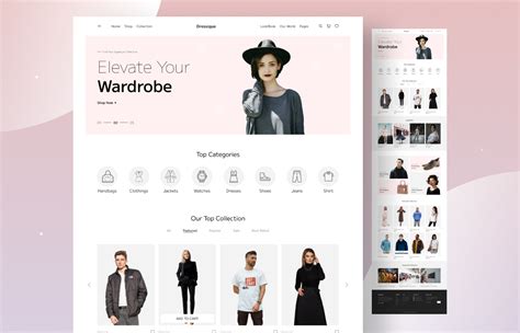 Fashion Ecommerce Landing Page Design On Behance