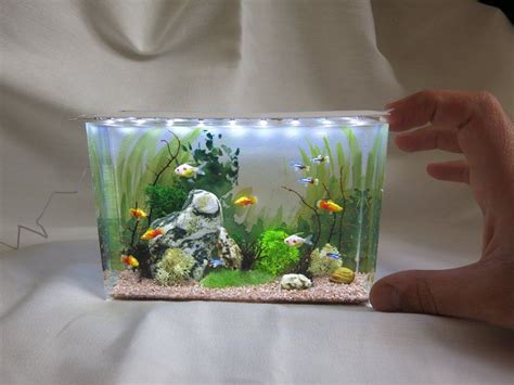 Miniature Aquarium Fish Tank For A Dollhouse Wall Scale Etsy