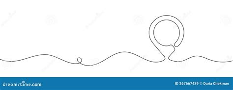 Map Pin Line Background, Location. Continuous Line Drawing of GPS Icon ...
