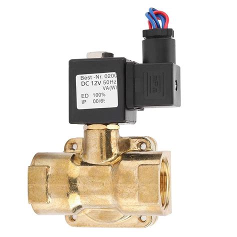 Dc12v Brass Electric Solenoid Valve G1 Port 2 Way Nc Normally Closed Diaphragm Seal Valve