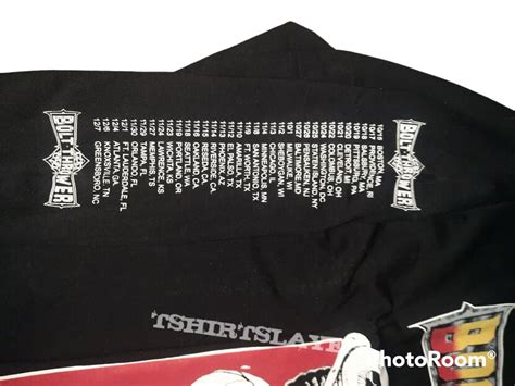 Bolt Thrower Bolt Thrower War Master Tour 1991 TShirt Or Longsleeve