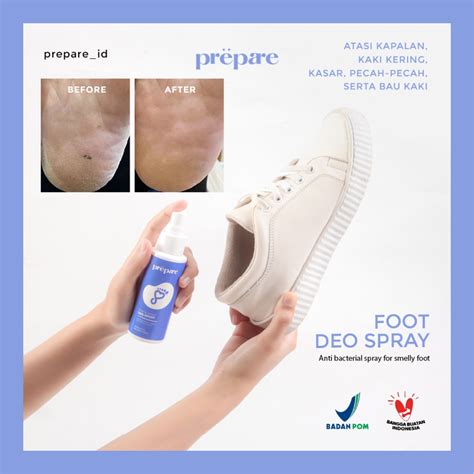 Jual PREPARE Perawatan Kaki Foot Spray Penghilang Bau Kaki Obat Kaki