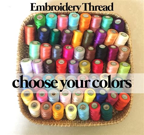 Embroidery Thread Spools, Art Silk Thread, Indian Silk Thread ...