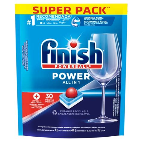 Detergente Tablete para Máquina de Lavar Louças Finish Powerball All In