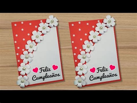 Hermosa tarjeta de Feliz Cumpleaños hecha a mano DIY Birthday