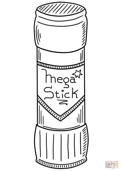 Glue Stick Coloring Pages