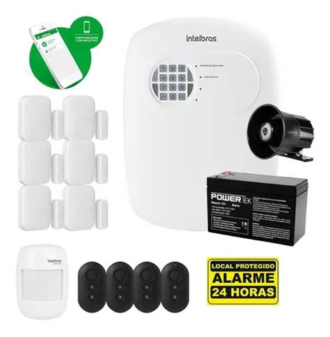 Kit Alarme Intelbras Sensores Sf 6 Magnéticos E 1 Infra